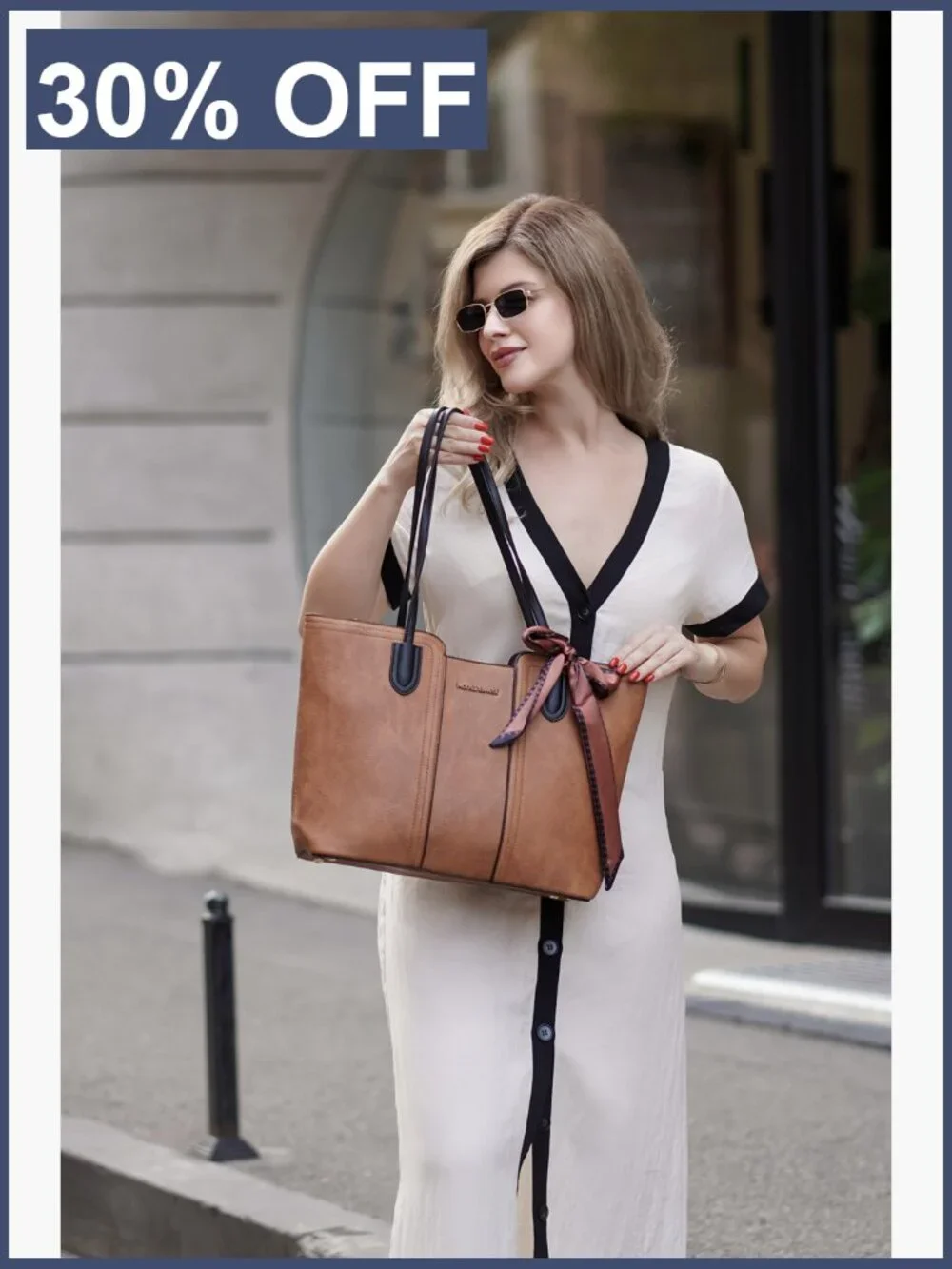 Vegan Leather Top Handle Satchel Tote Purse with Scarf